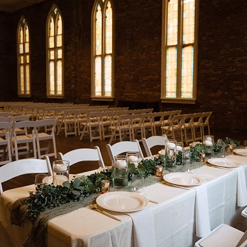 Wedding table styling