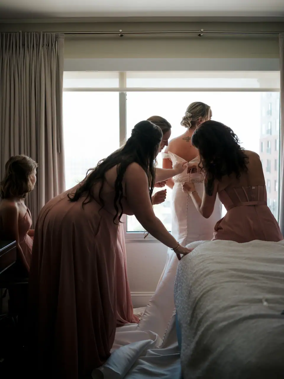 Wedding photo after the ceremony in Las Vegas