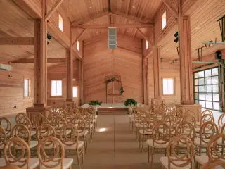 Wedding photo after the ceremony in Chapel Hill