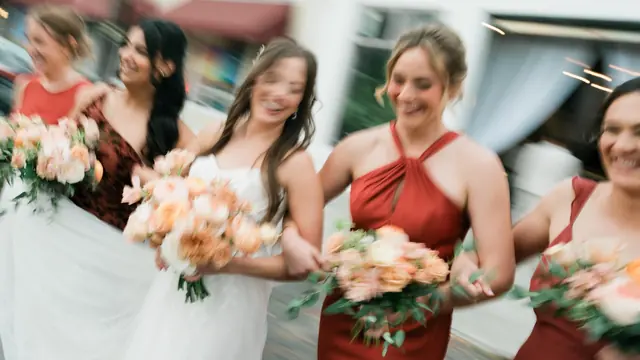 Wedding photography sarah david Bridal Party PNK 2869