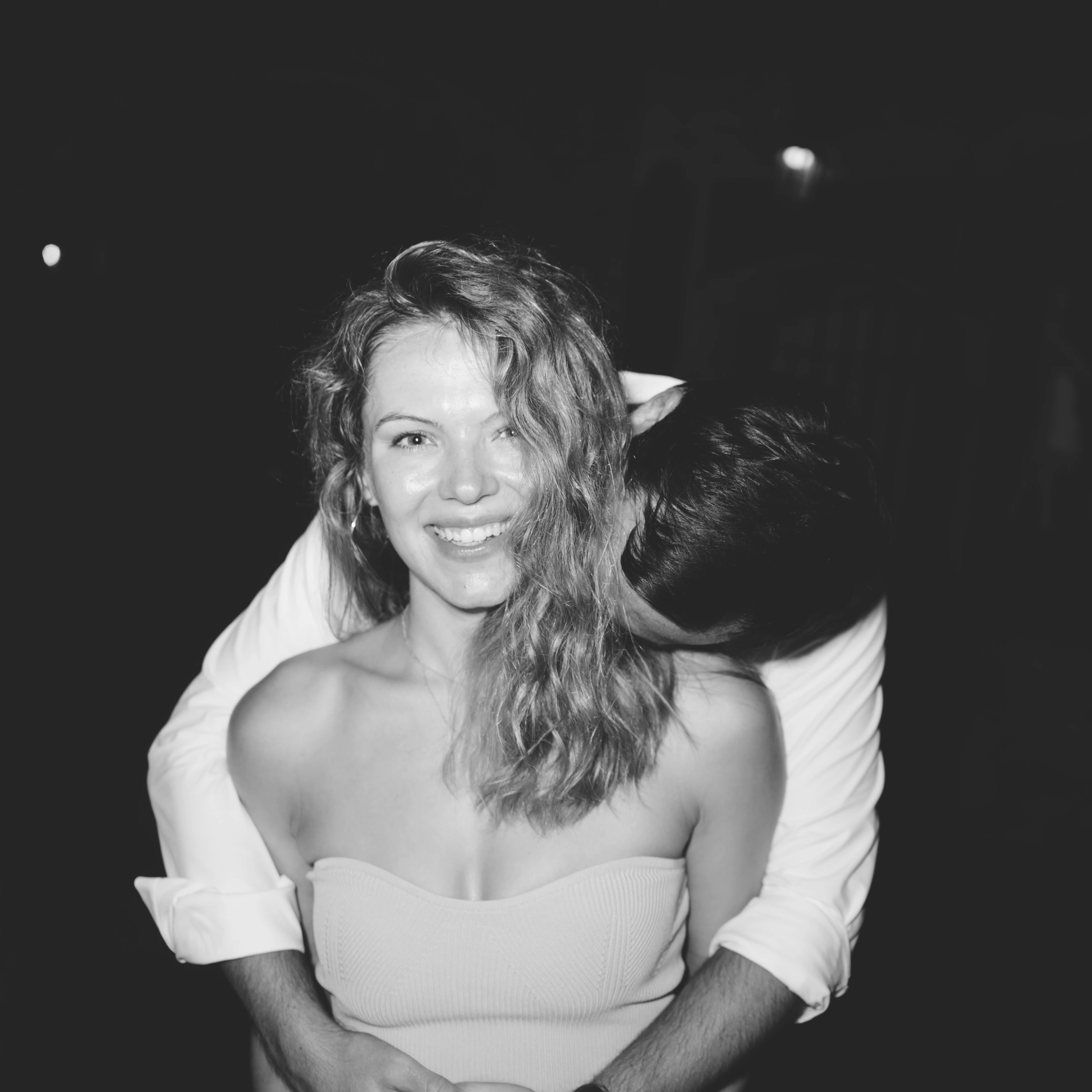 Engagement portrait during golden hour