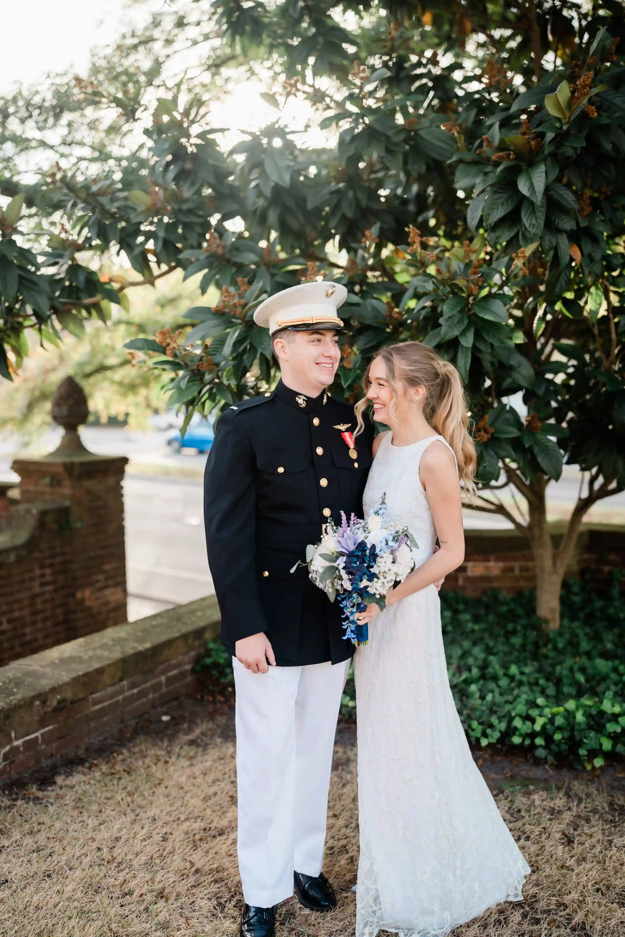 St. James Episcopal Church Wilmington wedding exit photo